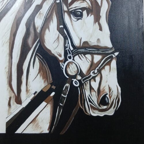 Midnight Majesty – Luxury Horse Portrait Wall Art